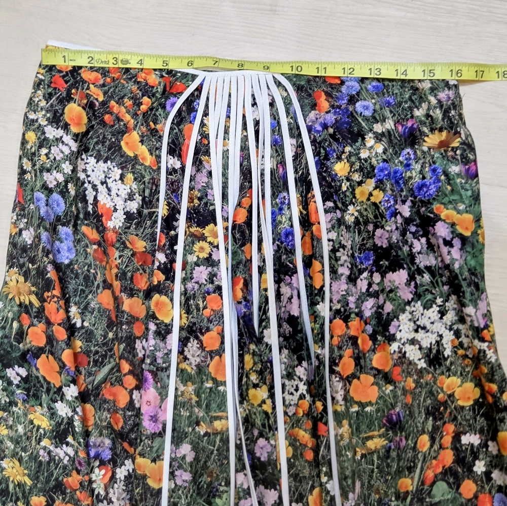 Stella McCartney Black Bold Floral Midi A-Line Stella Skirt, Multicolored, NWT - Picture 14 of 15